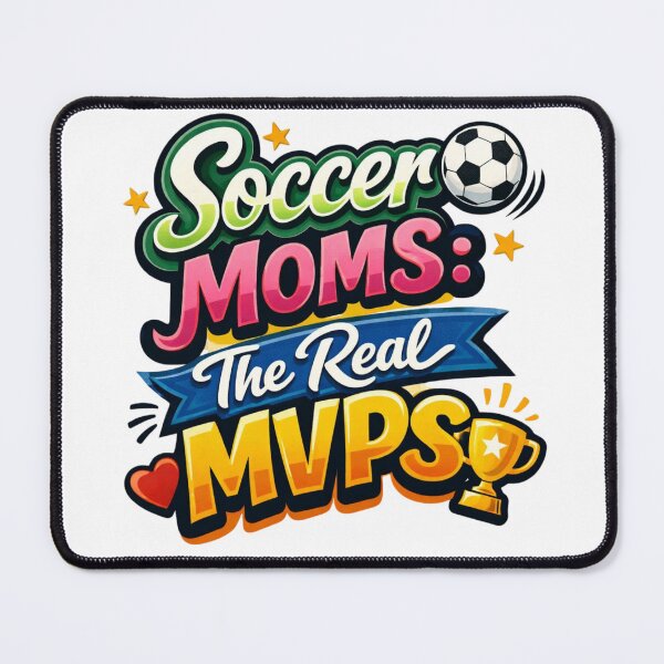 Item preview, Soccer Mom MVP Sports Typography - Team Mom Spirit Graphic - Sideline Parent Gift designed and sold by JLMWorks.