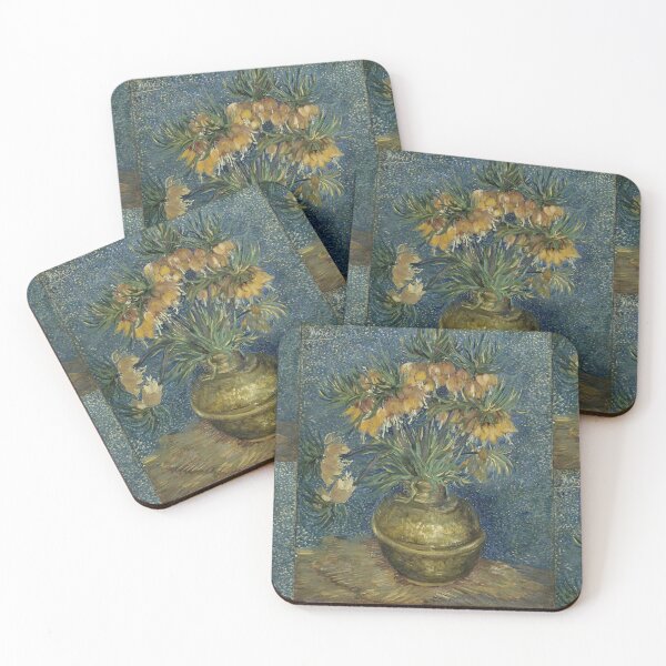 Item preview, Imperial Fritillaries in a Copper Vase by Vincent van Gogh: Vibrant Floral Still Life designed and sold by artofuniverse.