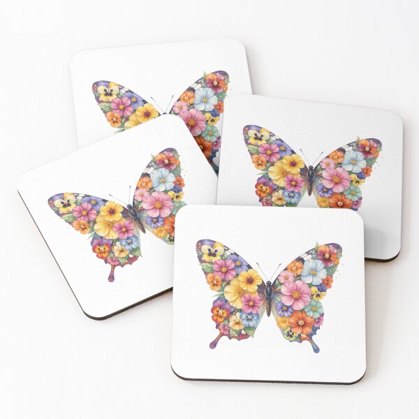 Item preview, A Butterfly Covered with Bright Flowers designed and sold by Soulstar Designs.