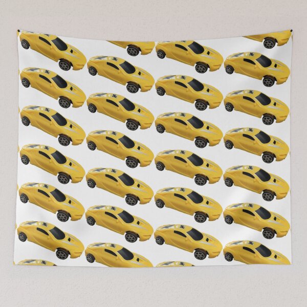 Item preview, toy car isolated on white, Isolated yellow plastic toy sports car on a white background. Simple miniature vehicle for children, perfect for play, education, and childhood themes designed and sold by pipikijung.