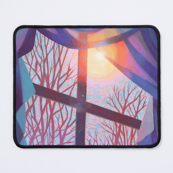 Item preview, Sun Through Window with Curtains designed and sold by TomatiLove.