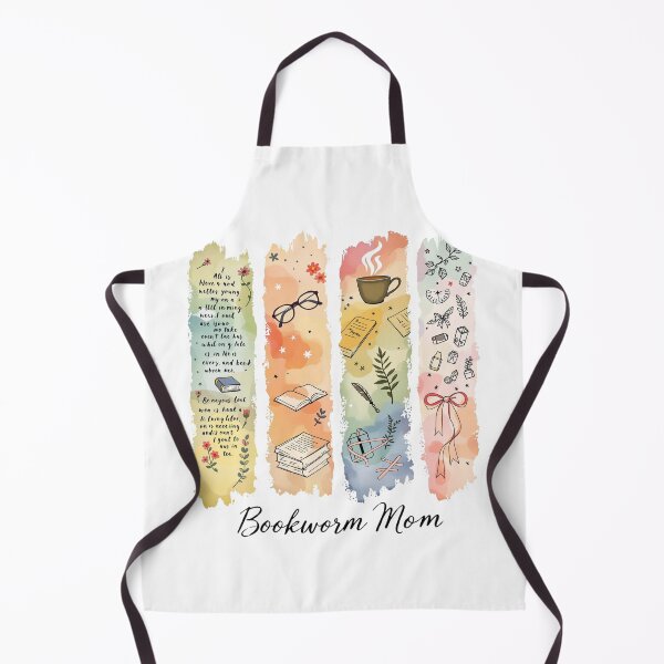 Item preview, Bookish Super Mom Watercolor - Bibliophile Reader Art - Bookworm Mother Gift designed and sold by JLMWorks.