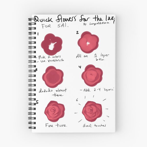 Aperçu de l'œuvre Croquis rapide du processus de fleur créée et vendue par TomatiLove.