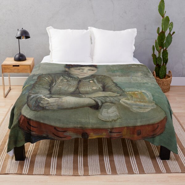 Item preview, In the Cafe Agostina Segatori in Le Tambourin by Vincent van Gogh: Post Impressionist Portrait designed and sold by artofuniverse.