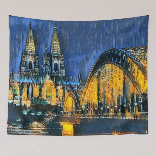 Item preview, Cologne, Rhine bridge and cathedral designed and sold by sid1802.