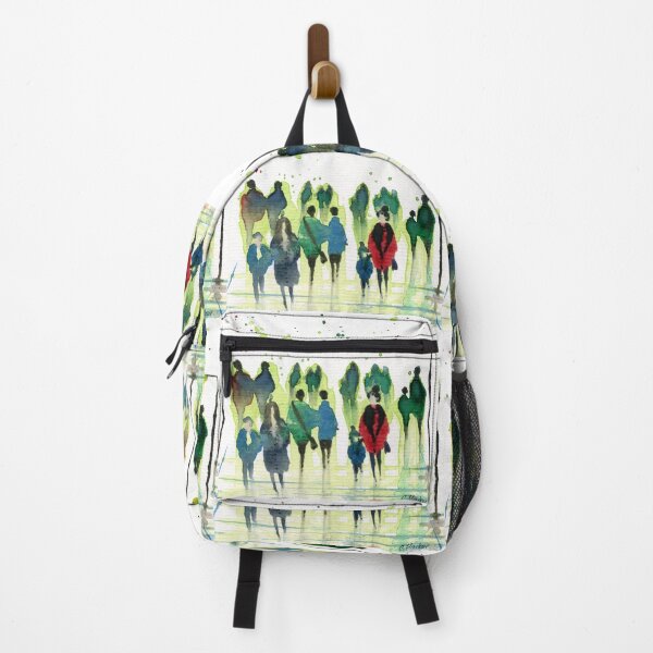 Item preview, People in the Rain - City Splatter Vibrant Watercolour designed and sold by Cass Harker Studio.