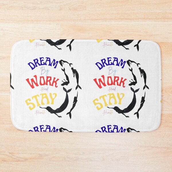 Item preview, ​Dream Big Work Hard Stay Humble Mermaid Motivation Art designed and sold by crystalar95.