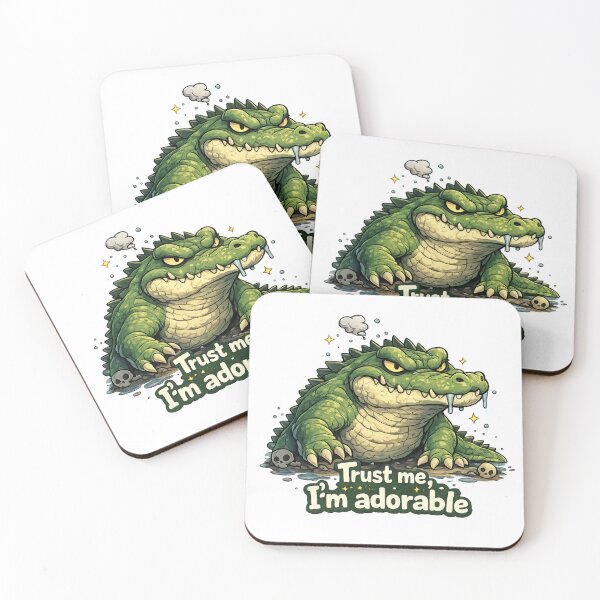 Item preview, Trust me I'm Adorable Cute Evil Crocodile Funny Design designed and sold by Dianefromamsterdam.