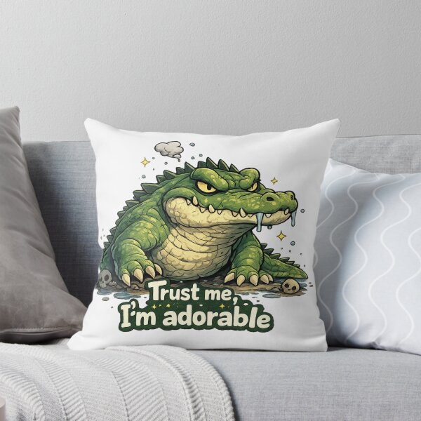 Item preview, Trust me I'm Adorable Cute Evil Crocodile Funny Design designed and sold by Dianefromamsterdam.