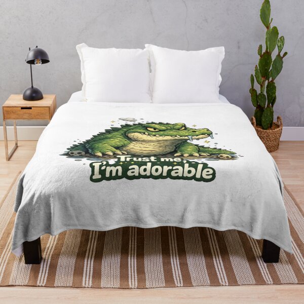 Item preview, Trust me I'm Adorable Cute Evil Crocodile Funny Design designed and sold by Dianefromamsterdam.