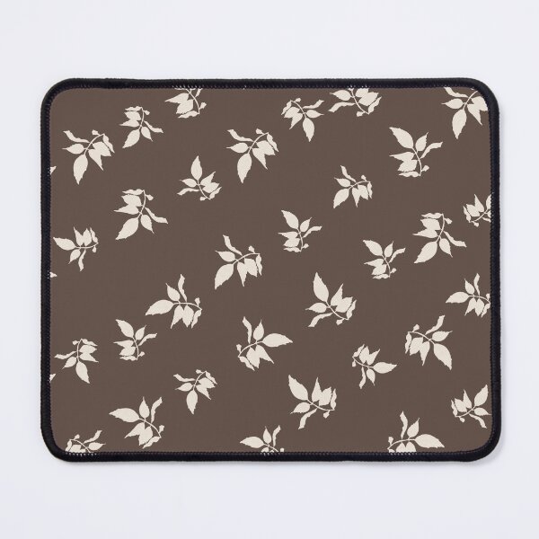 Item preview, Cocoa Brown Botanical Pattern – Simple Neutral Leaves Print designed and sold by akneeland603.
