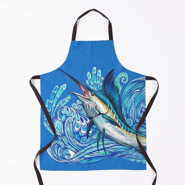 Item preview, Striped Marlin Sailfish - Mixed Media Painting designed and sold by The Art of Victoria Pfeiffer.