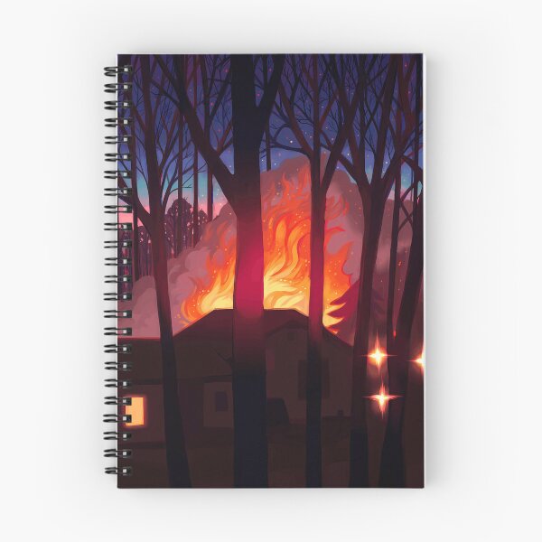 Item preview, Burning House in Forest designed and sold by TomatiLove.