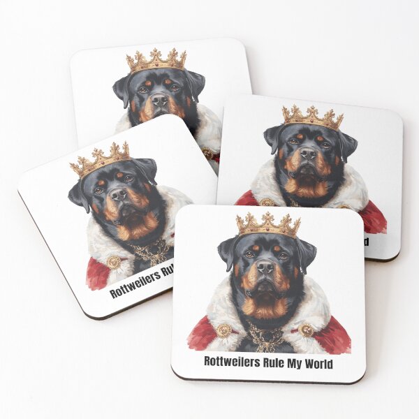 Item preview, A Beautiful Rottweiler Dressed as a King - Rottweilers Rule My World designed and sold by Soulstar Designs.