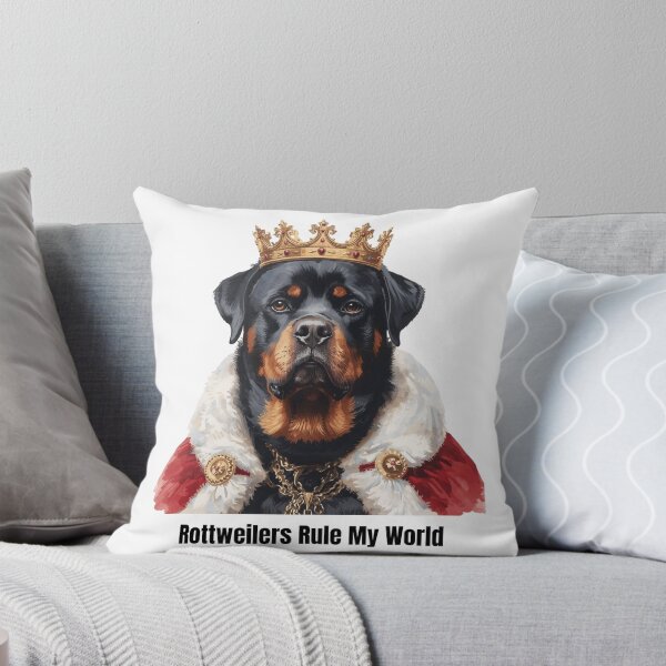 Item preview, A Beautiful Rottweiler Dressed as a King - Rottweilers Rule My World designed and sold by Soulstar Designs.