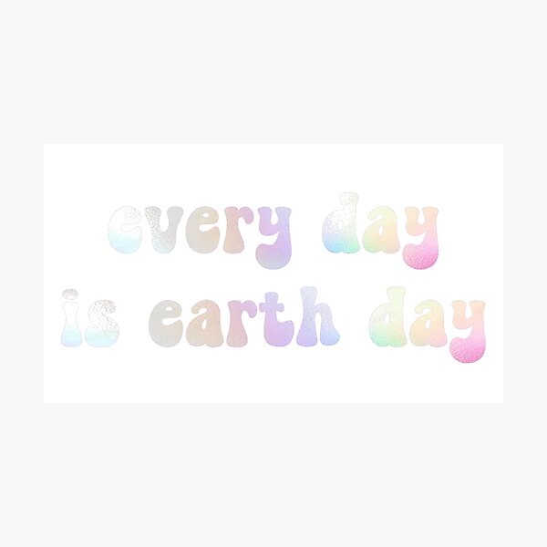 Item preview, Every Day is Earth Day Iridescent Groovy Psychadelic  designed and sold by coffeepolicy.