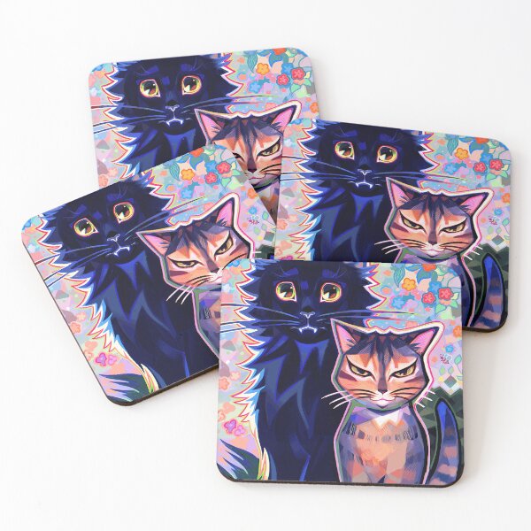 Item preview, Stylized Cats Duo designed and sold by TomatiLove.