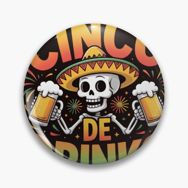 Item preview, Cinco De Drinko Skeleton Beer Funny Cinco De Mayo Party Fiesta Design designed and sold by Designgallery65.