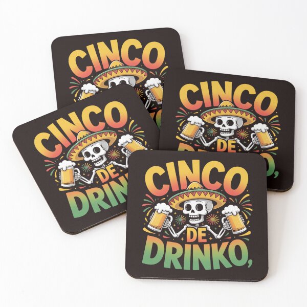 Item preview, Cinco De Drinko Skeleton Beer Funny Cinco De Mayo Party Fiesta Design designed and sold by Designgallery65.