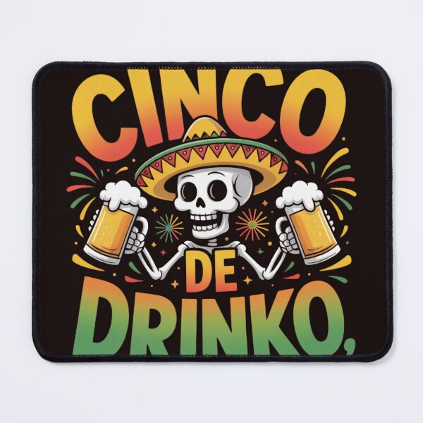 Item preview, Cinco De Drinko Skeleton Beer Funny Cinco De Mayo Party Fiesta Design designed and sold by Designgallery65.