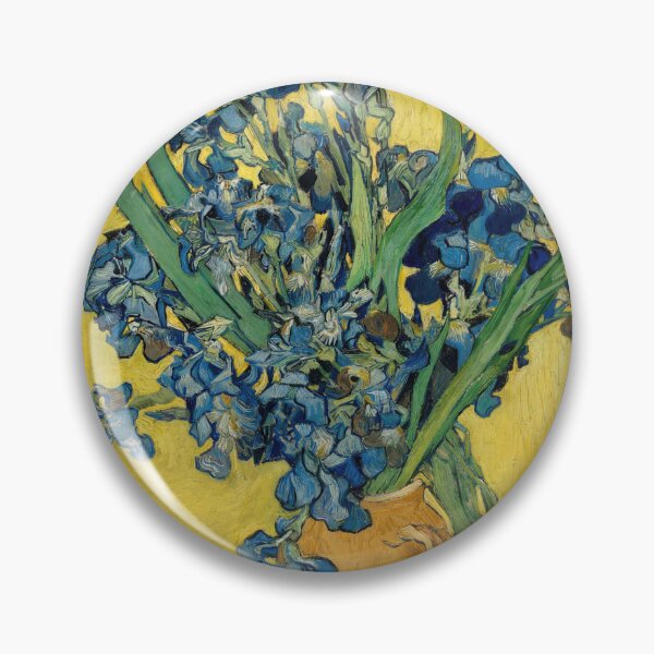 Item preview, Irises 9 by Vincent van Gogh: Blue Floral Still Life Poster designed and sold by artofuniverse.