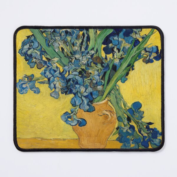 Item preview, Irises 9 by Vincent van Gogh: Blue Floral Still Life Poster designed and sold by artofuniverse.