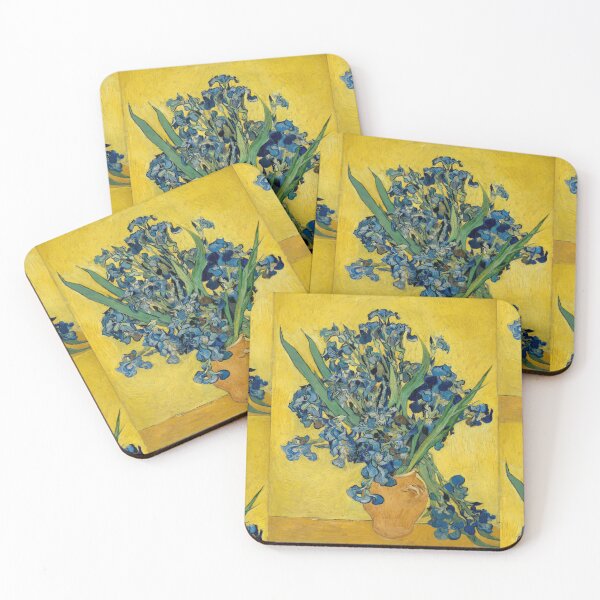 Artikelvorschau, Iris 9 von Vincent van Gogh: Blaues Blumenstillleben-Poster entworfen und verkauft von artofuniverse.