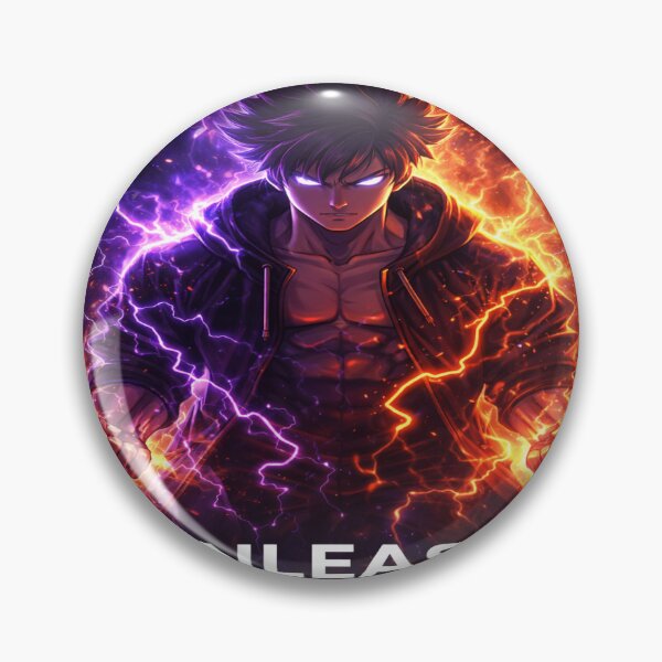 Item preview, ⚡ Unleash Your Power | Electric Shonen Anime Glow designed and sold by SSVSTICKERS.