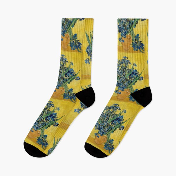 Item preview, Irises 9 by Vincent van Gogh: Blue Floral Still Life Poster designed and sold by artofuniverse.