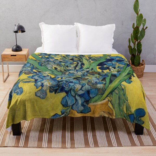 Item preview, Irises 9 by Vincent van Gogh: Blue Floral Still Life Poster designed and sold by artofuniverse.