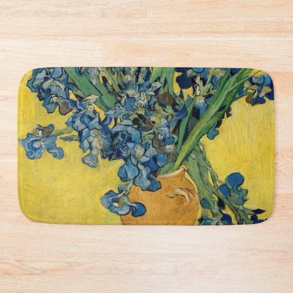 Item preview, Irises 9 by Vincent van Gogh: Blue Floral Still Life Poster designed and sold by artofuniverse.
