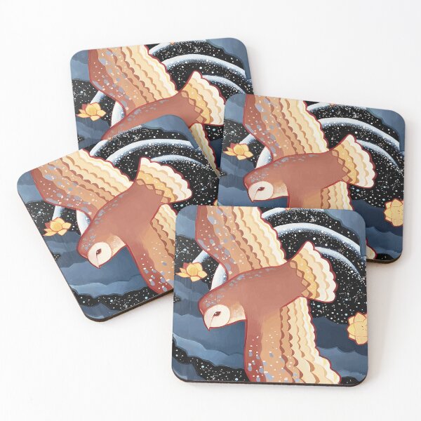 Item preview, Flying Owl in Space Scene designed and sold by TomatiLove.