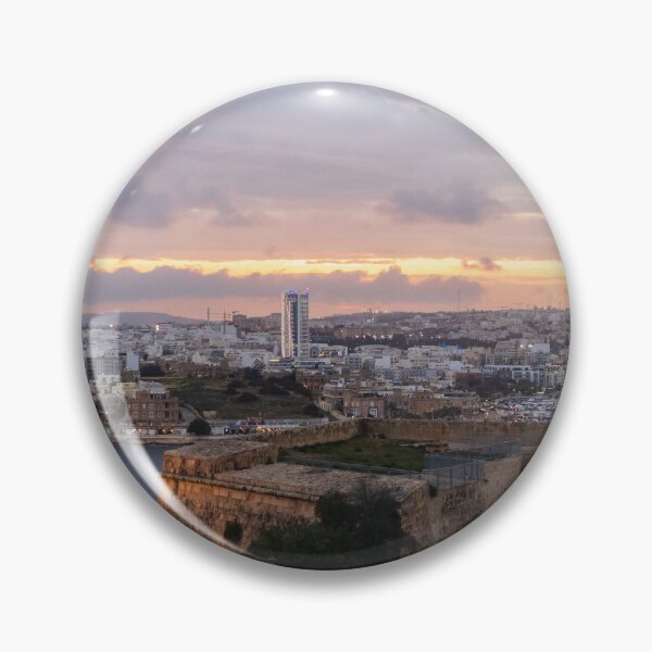 Item preview, Historic Coastal City Harbor and Fort Walls at Sunset With Dramatic Sky designed and sold by Nmallia.