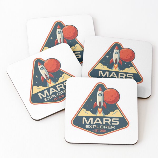 Item preview, Mars Explorer Mission Badge designed and sold by IllustrifyArts.