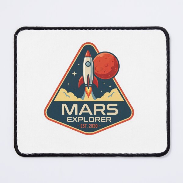 Item preview, Mars Explorer Mission Badge designed and sold by IllustrifyArts.