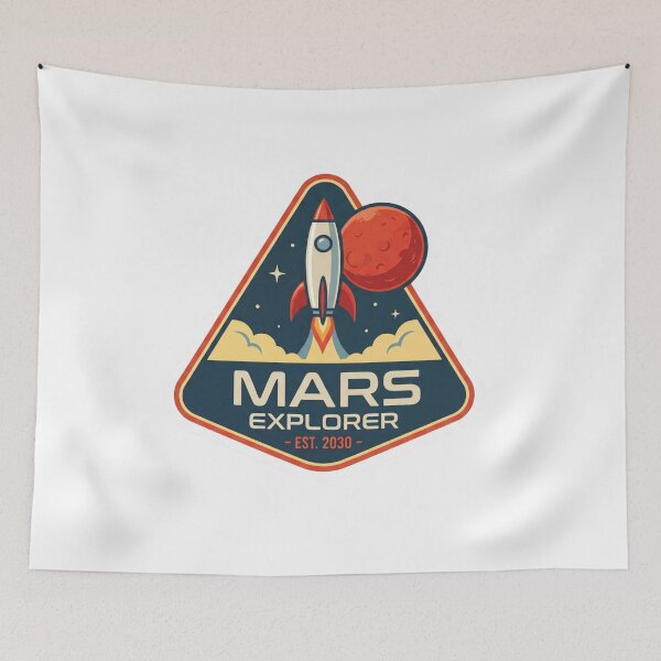 Item preview, Mars Explorer Mission Badge designed and sold by IllustrifyArts.