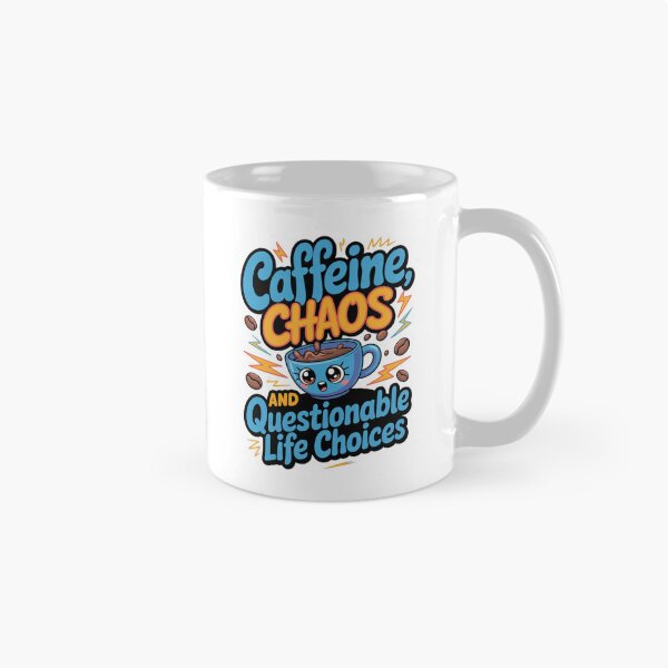 Item preview, Sarcastic Humor Caffeine, Chaos, and Questionable Life Choices designed and sold by fantasticdesign.