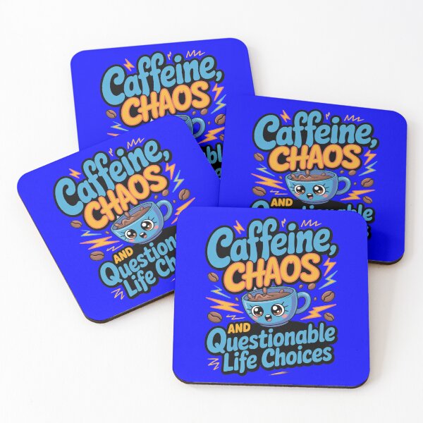Item preview, Sarcastic Humor Caffeine, Chaos, and Questionable Life Choices designed and sold by fantasticdesign.