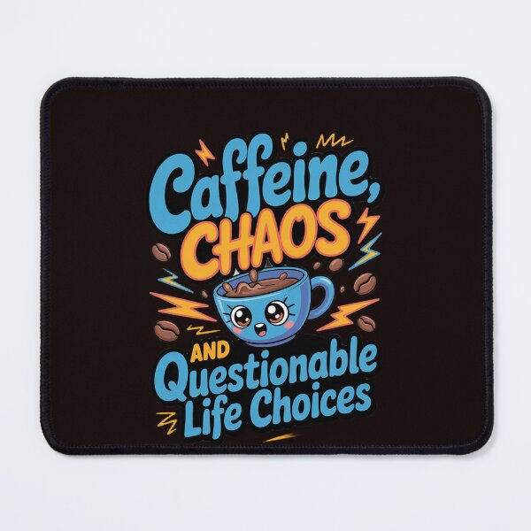 Item preview, Sarcastic Humor Caffeine, Chaos, and Questionable Life Choices designed and sold by fantasticdesign.