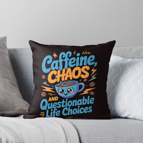 Item preview, Sarcastic Humor Caffeine, Chaos, and Questionable Life Choices designed and sold by fantasticdesign.