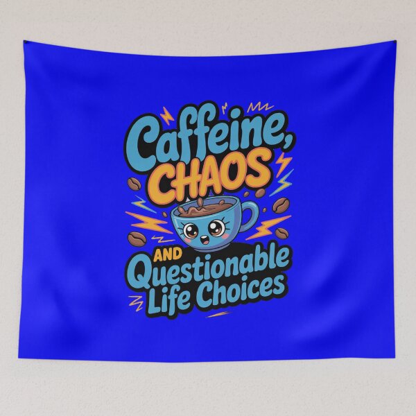 Item preview, Sarcastic Humor Caffeine, Chaos, and Questionable Life Choices designed and sold by fantasticdesign.