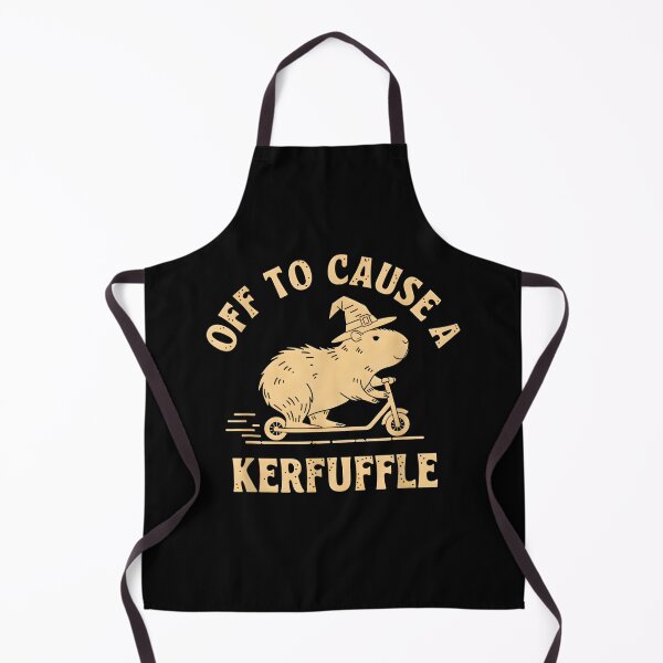 Item preview, Off To Cause A Kerfuffle Groundhog Funny Capybara Meme designed and sold by FerminVigo.