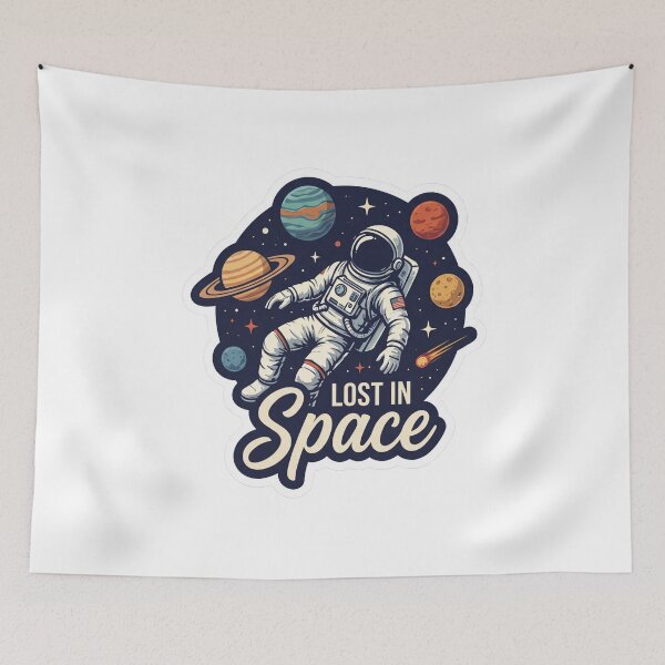 Item preview, Lost In Space Astronaut designed and sold by IllustrifyArts.