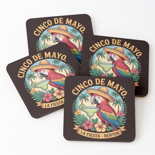 Item preview, Cinco De Mayo Parrot Margarita Sombrero Tropical Fiesta Mexican Party Design designed and sold by Designgallery65.