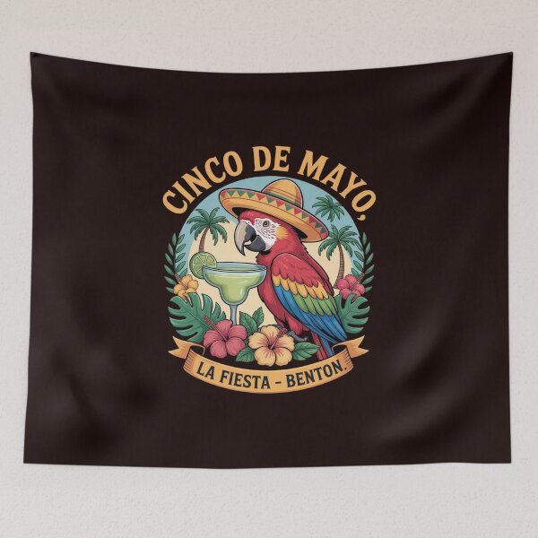 Item preview, Cinco De Mayo Parrot Margarita Sombrero Tropical Fiesta Mexican Party Design designed and sold by Designgallery65.