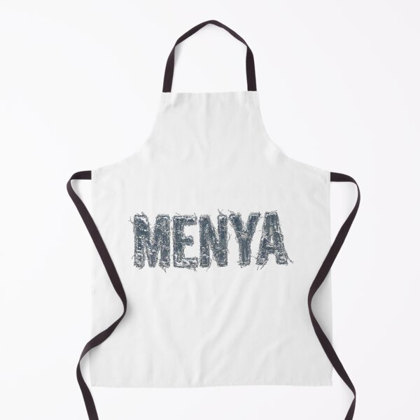 Item preview, Menya Distressed Blue Denim Typography Design designed and sold by Lordenzoo.
