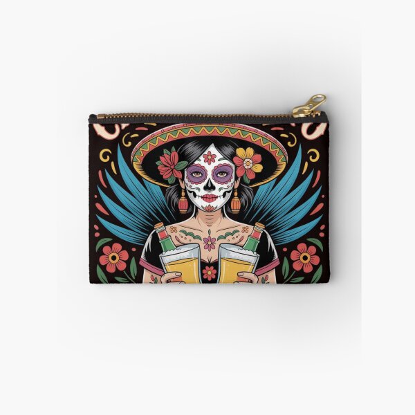 Item preview, Cinco De Mayo Sugar Skull Girl Beer Fiesta Mexican Party Tex Mex Design designed and sold by Designgallery65.