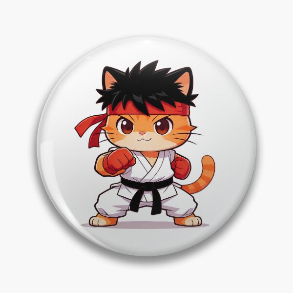 Item preview, Cute Karate Cat Street Fighter  designed and sold by CuteKats.