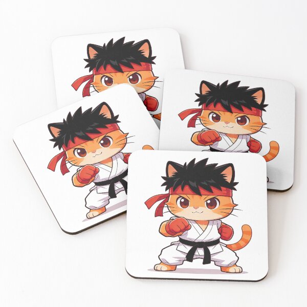 Item preview, Cute Karate Cat Street Fighter  designed and sold by CuteKats.
