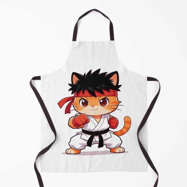 Item preview, Cute Karate Cat Street Fighter designed and sold by CuteKats.
